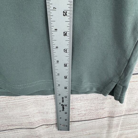 Diesel Jeans Short Sleeve Polo Shirt Mens XL Green Striped Collar - Picture 10 of 10